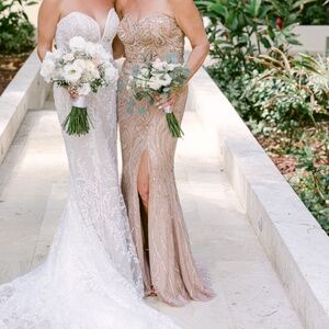 ✨ Portia & Scarlett Rose Gold Beaded Gown – Mother of the Bride / Evening Gown –